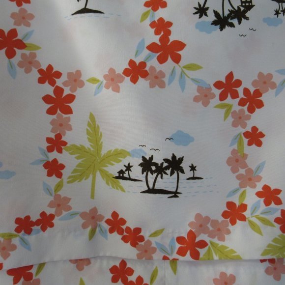 Tropical Floral Reversible Mini Skirt Sz M Flower - Picture 2 of 10